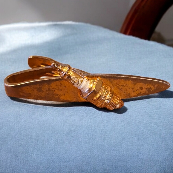 Tie Clip of Autolite Spark Plug Mechanic USA VINTAGE - Picture 2 of 5